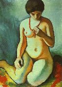Nude with Coral Necklace, August Macke